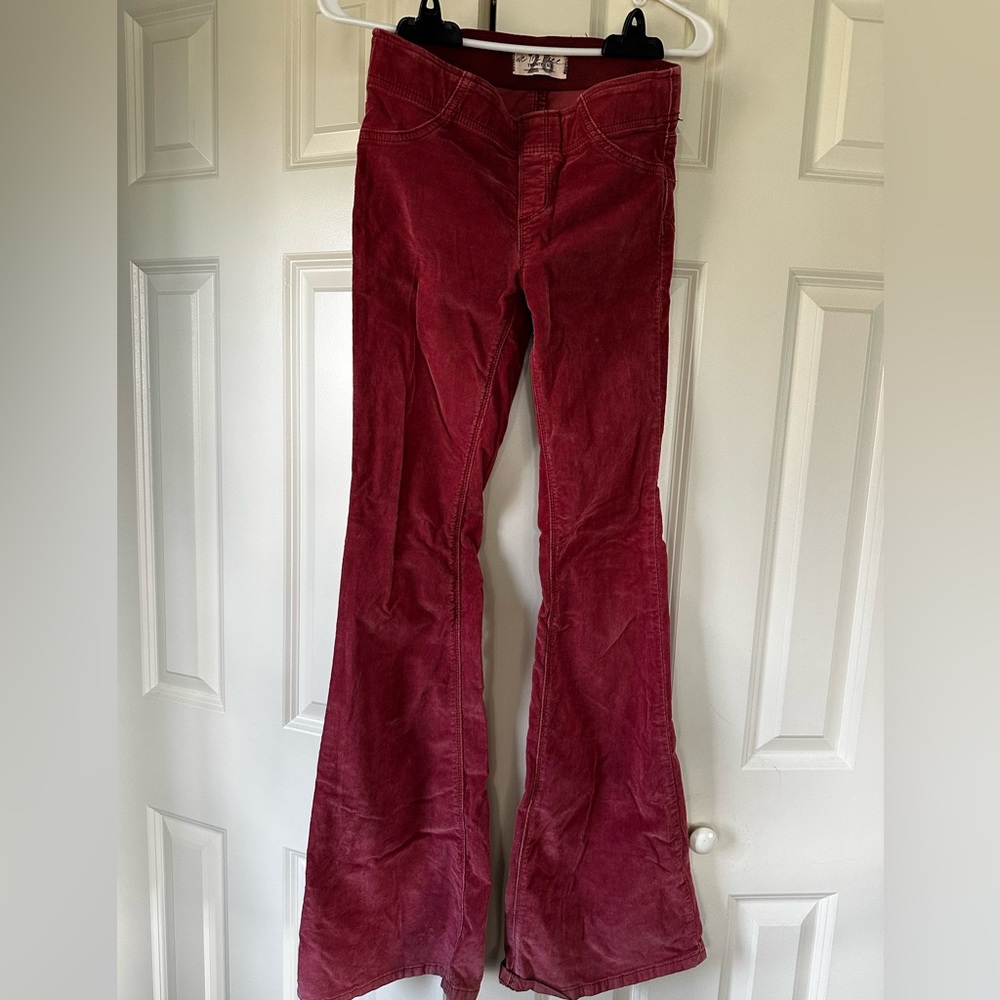 Free people pull on corduroys flare jeans